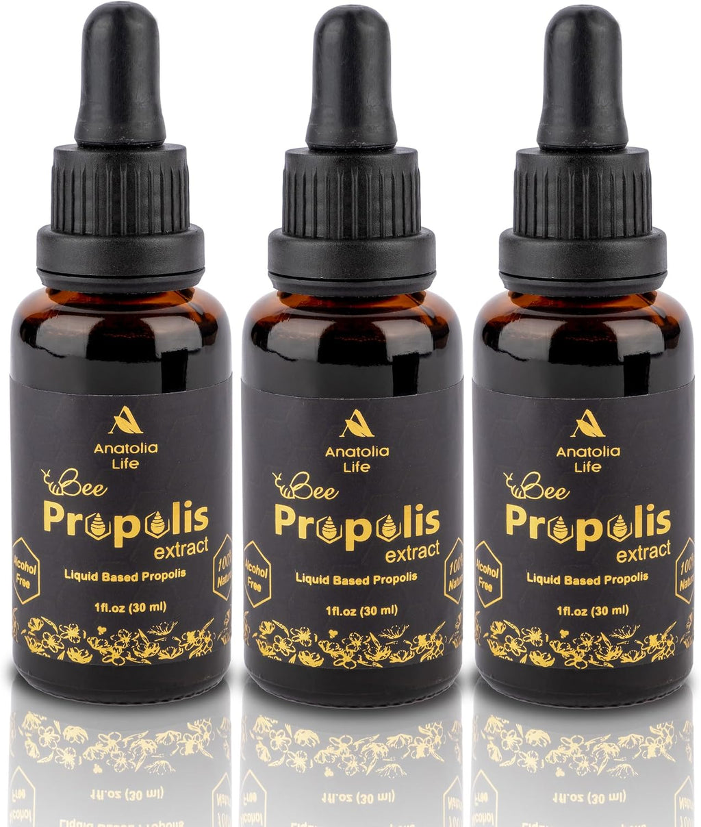 Extracto de Propóleo de Abeja Natural, 30 mL - Tintura Líquida Avanzada - Anatolia Life
