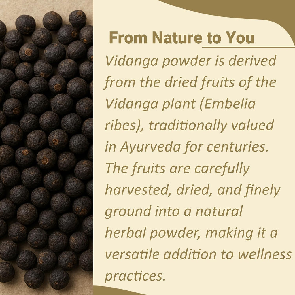 Minature Vidanga Powder (Embelia Ribes) - Polvo de Falso Pimiento Negro - 227g