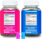 BEARVANA Gominolas Multivitamínicas para Mujeres - Pack Combinado con Extractos Herbales y Vitaminas Esenciales - Sabor Bayas (2 Pack, 120 Gominolas)