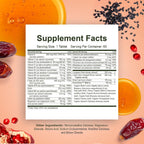 Noor Vitamins Energy+ Multivitamínico Halal – 26 Vitaminas y Minerales con Black Seed, Dátiles y Miel, Sin Gelatina, 2 Meses de Suministro