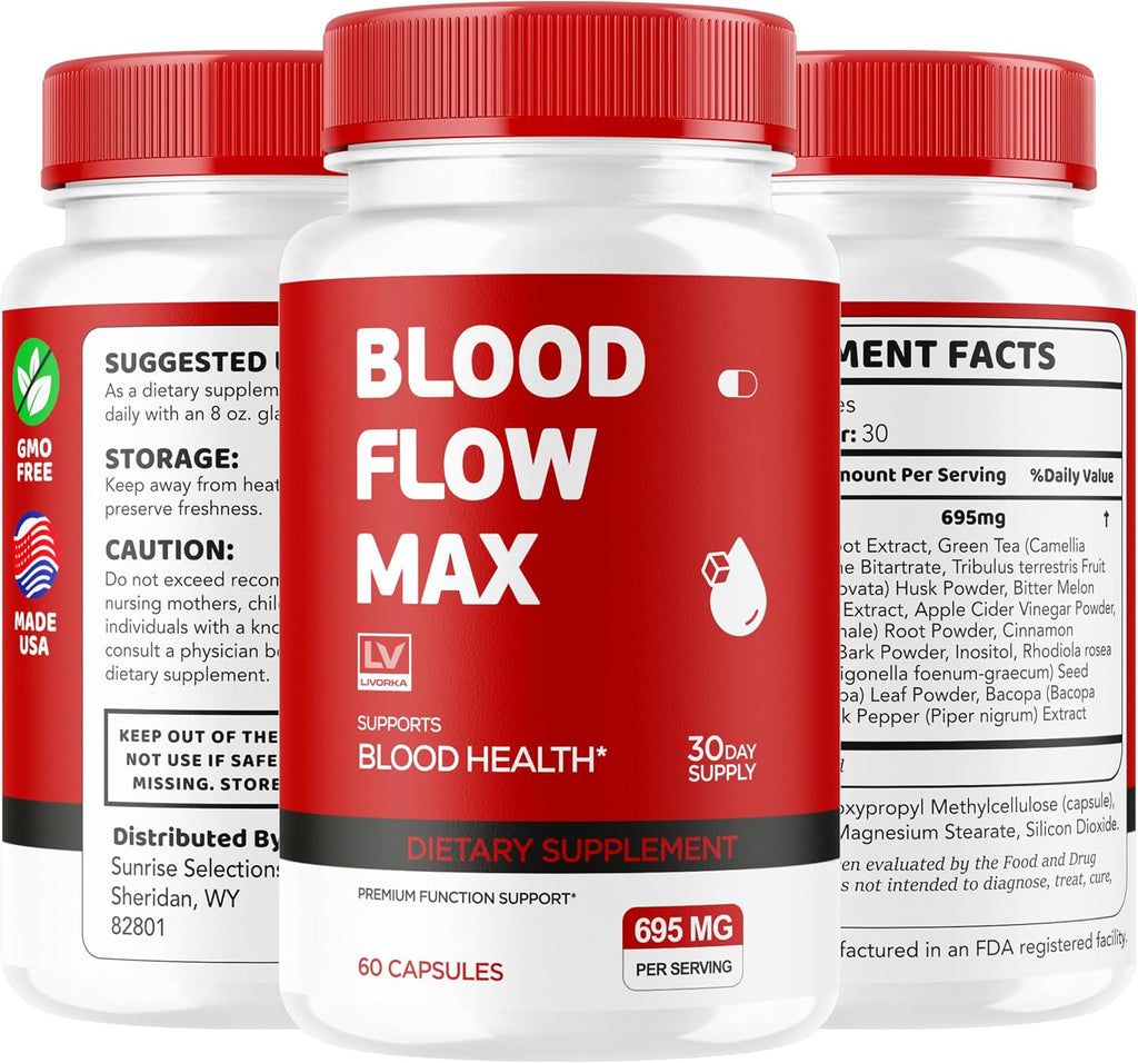 Blood Flow Max, 60 Cápsulas – Suplemento para el Bienestar General