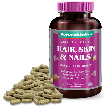 Futurebiotics Hair, Skin, & Nails Beauty – Fórmula completa con vitaminas y minerales esenciales. – Image 1