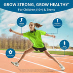 NuBest Grow Power - Complemento de Calcio, Magnesio con Vitamina D3, B6, Zinc, Fósforo y Multivitamínico para Huesos Fuertes, Salud General para Mayores de 10 Años | Pack de 3