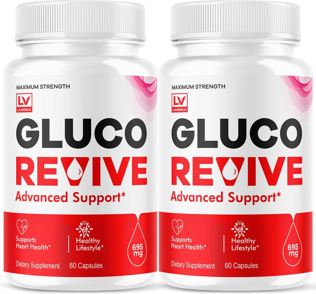 Gluco Revive Cápsulas (2 Paquetes) - Fórmula Avanzada de Apoyo Nutricional