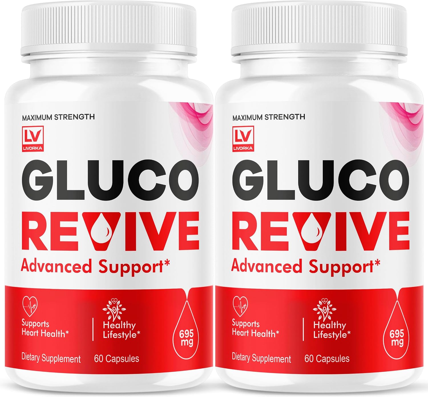 Gluco Revive Cápsulas (2 Paquetes) - Fórmula Avanzada de Apoyo Nutricional