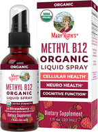 MARYRUTH'S Vitamin B12 Liquid Spray | 720 mcg | Metilcobalamina | USDA Orgánico | Vegano | Sin Gluten | 1 Fl Oz