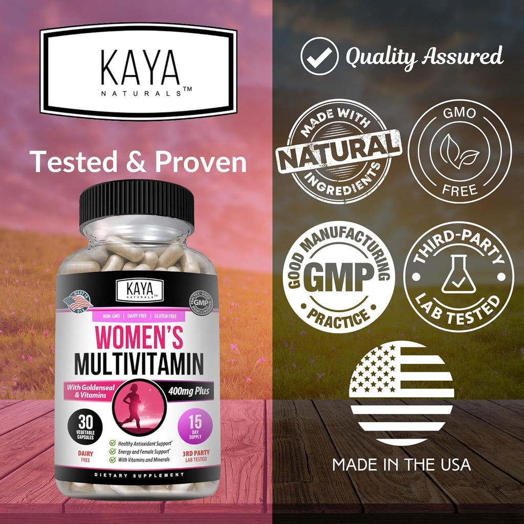 Kaya Naturals Multivitamínico para Mujeres (30 Cápsulas)