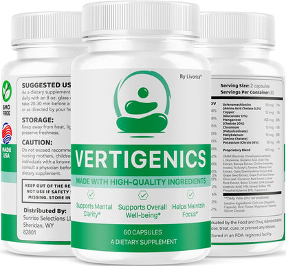 Vertigenics Complemento Alimenticio para la Salud Cerebral, 60 Cápsulas – Image 7