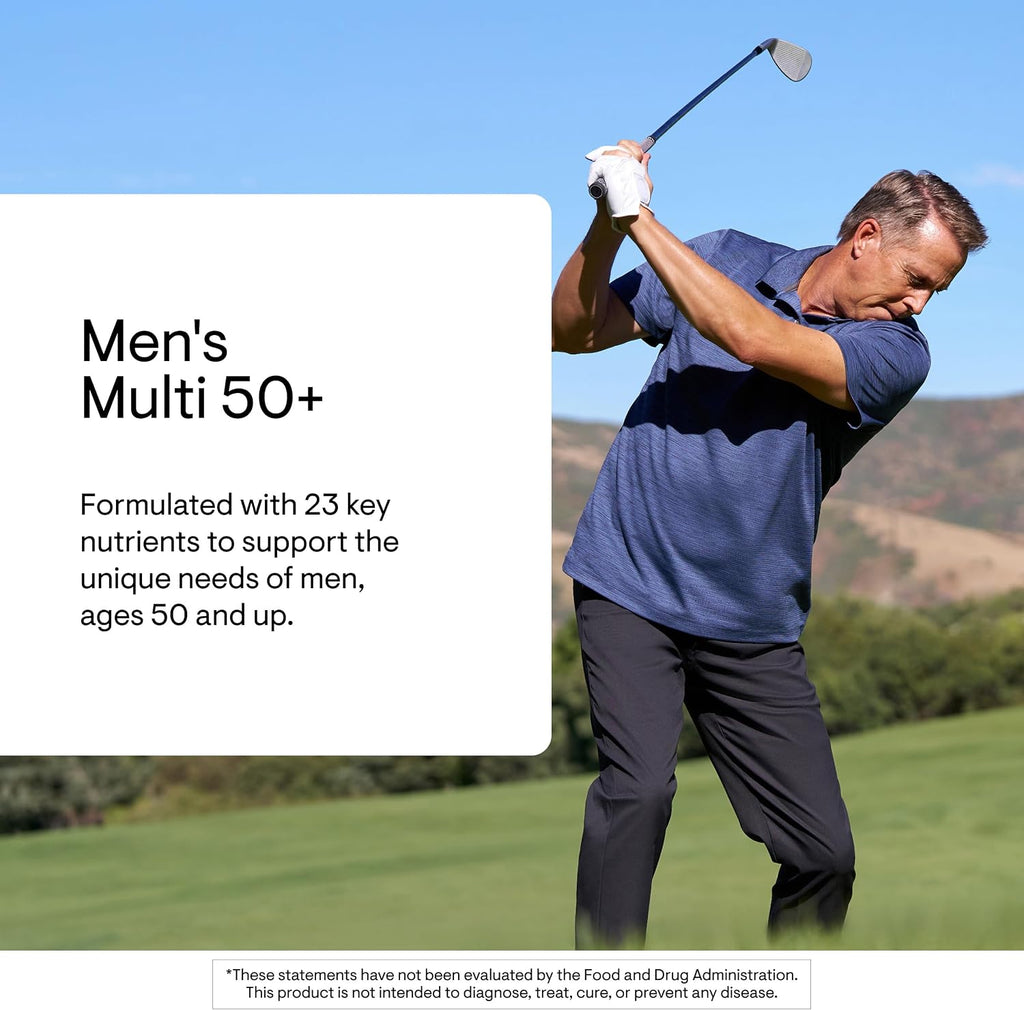 THORNE Men's Multi 50+ - Multivitamínico Diario Completo para Hombres Mayores de 50 Años - 180 Cápsulas
