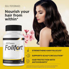 IDEAL PERFORMANCE Folifort Hair Growth - Complemento Alimenticio para el Cabello, 180 Cápsulas (3 Paquetes)