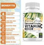 Forte Naturals Vitamina C Liposomal 1500mg con Lecitina de Girasol - 180 Cápsulas Veganas