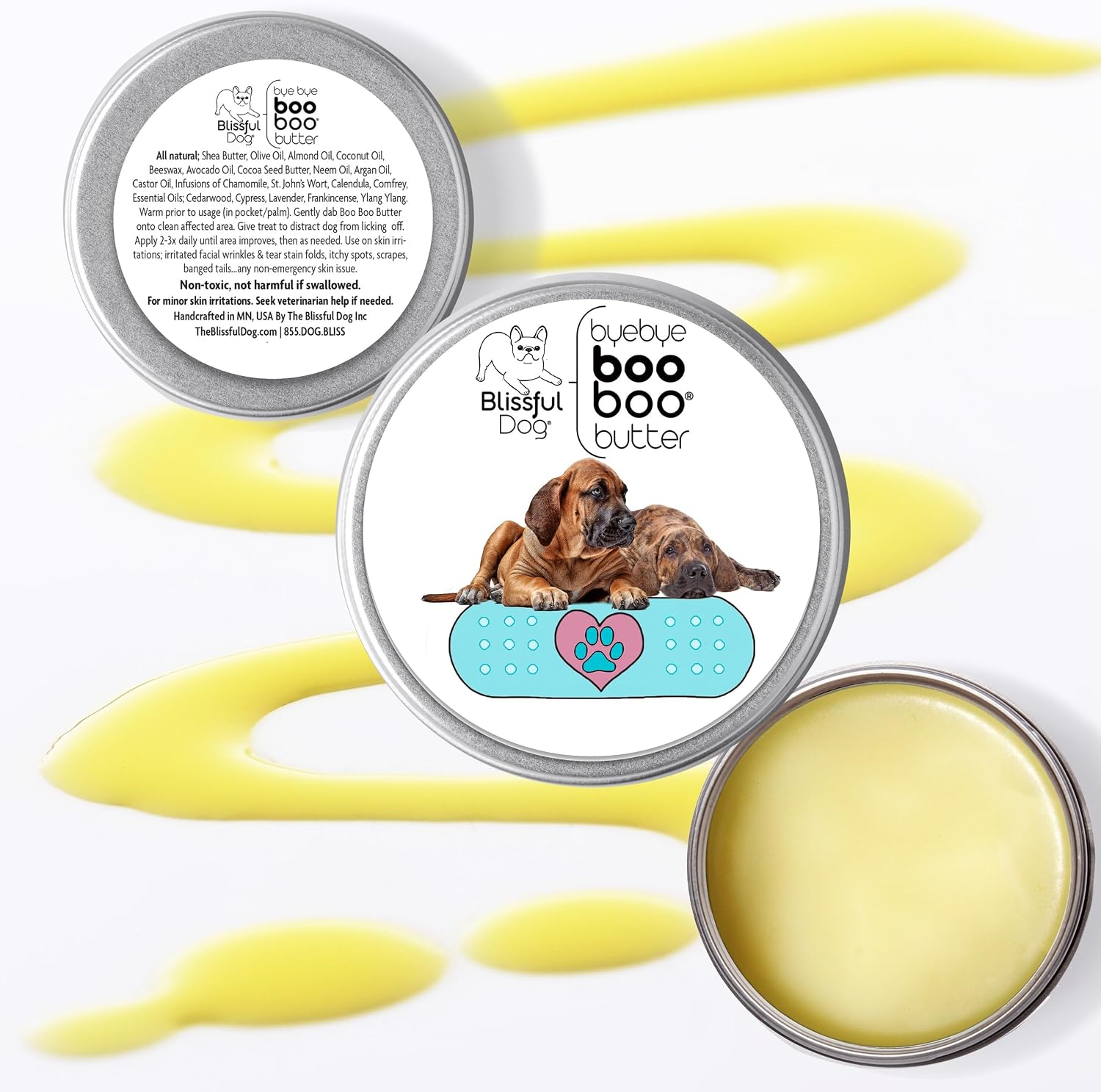 The Blissful Dog Fila Brasiliero Boo Butter - Bálsamo Tópico para Perros (473 ml)