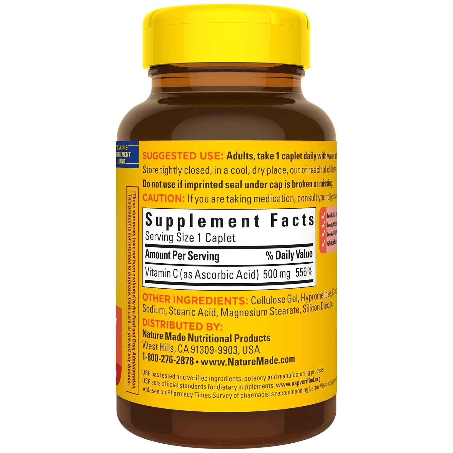 Nature Made Vitamina C 500 mg, 250 comprimidos