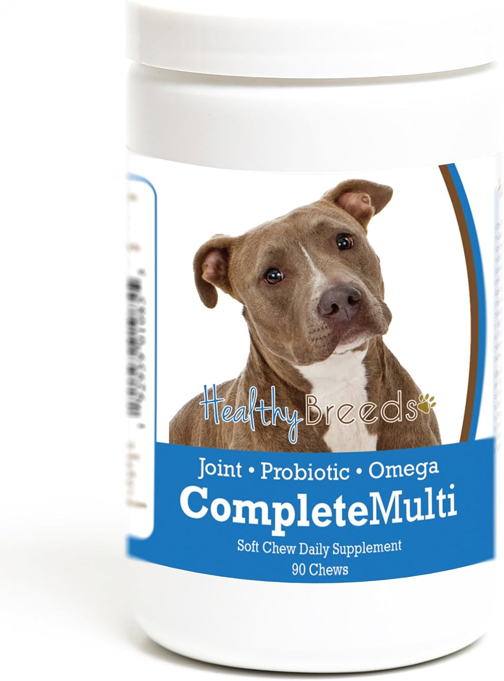 Healthy Breeds Pit Bull All in One Multivitamínico Masticable Suave, 90 unidades