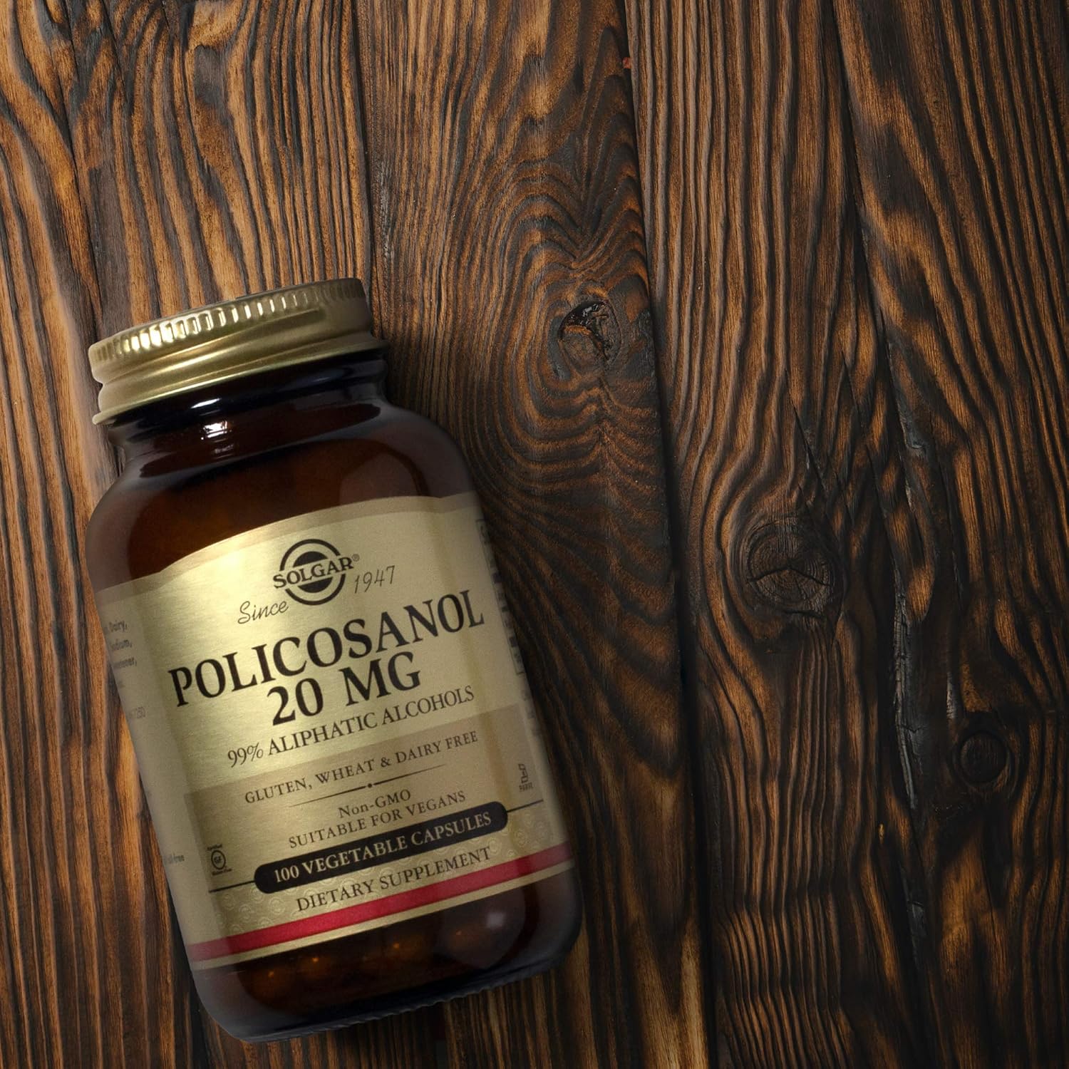 Solgar Policosanol 20 mg, 100 Cápsulas Vegetales - Apoyo Cardiovascular