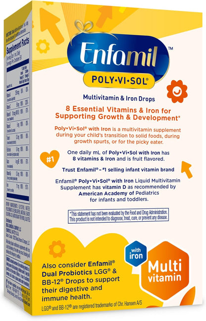 Enfamil Poly-Vi-Sol con Hierro Gotas – Vitamina D : contribuye a la absorción y utilización normal del calcio y el – Image 7