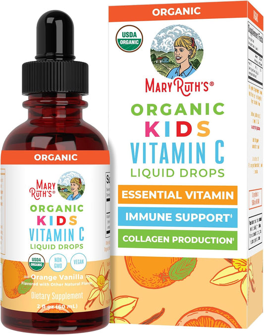 MaryRuth's Gotas de Vitamina C Orgánica para Niños - A base de Acerola - 59 ml (2 oz)