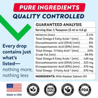StrellaLab Aceite de Salmón Salvaje de Alaska para Perros - Omega 3 Natural, Apoyo para Piel y Pelaje, Ácidos Grasos EPA+DHA - 237 ml