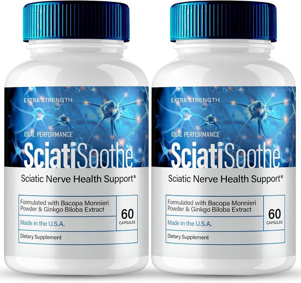 SciatiSoothe Cápsulas para el Apoyo Nervioso, Fórmula Avanzada (2 Pack)
