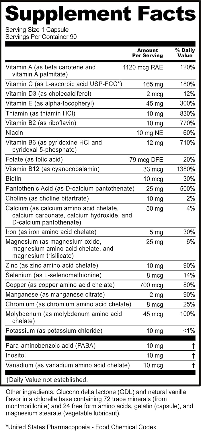 NutriBiotic Multivitaminas y Minerales, 90 Cápsulas