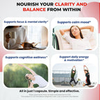 Dopamine Focus - Suplemento con Ashwagandha, 5-HTP, Rhodiola, L-Theanina y Vitaminas B