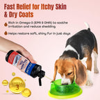 Life Line Aceite de Salmón para Mascotas | Omega-3 EPA DHA para Perros y Gatos | Apoya la Piel, Pelaje, Cerebro y Corazón | Filtrado en Frío – 946 ml