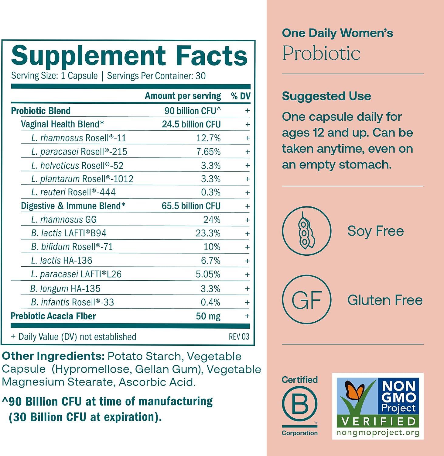 True Grace Pack Mujer 40+: Multivitamínico y Probiótico (30 Días)