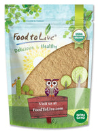 Food to Live Polvo Orgánico de Amla (Amalaki), 6 Libras - Grosella India, No GMO, Crudo, Puro, Molido Fino, Kosher, Vegano. Rico en Antioxidantes y Vitamina C. Ideal para Batidos, Yogures