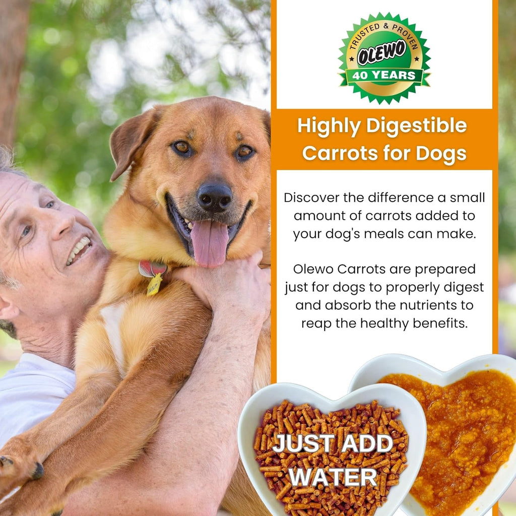 Olewo Zanahorias Originales para Perros – Suplemento de Fibra y Probióticos, 2.5 kg