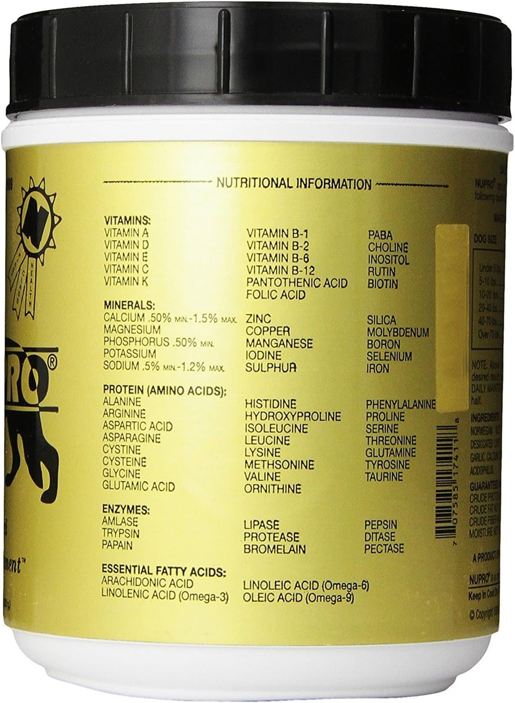 Nupro Nutri-Pet Suplemento Natural para Perros (1,7 kg)
