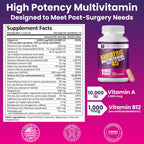 ProCare Health Bariatric Multivitamin with 45mg Iron (30 Capsules) - Once Daily for Post-Operative Support
