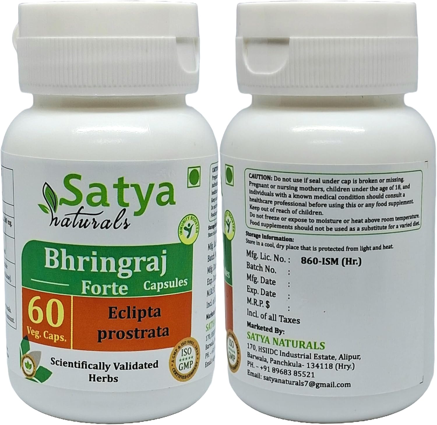 Bhringraj Cápsulas, 500mg, 60 Cápsulas (Pack de 2)