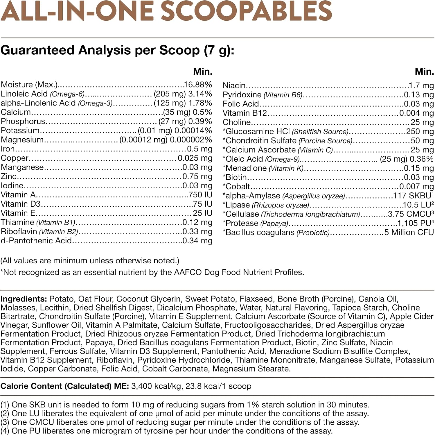 NaturVet Scoopables Multivitamínico Completo para Perros - Sabor a Bacon Ahumado - 312g