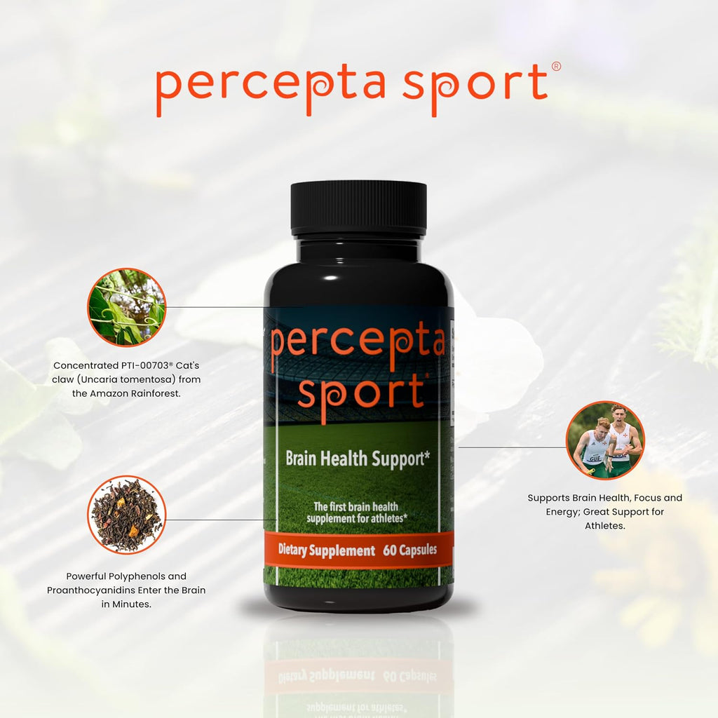 Percepta Sport - Suplemento Cerebral Natural para Deportistas - 30 Días