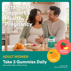 SmartyPants Gomitas Prenatales Multivitamínicas con Omega 3 DHA/EPA, Metilfolato, Biotina, Vitaminas D3, C, B12, B6, A, K y Zinc, Sin Gluten - 90 Gomitas