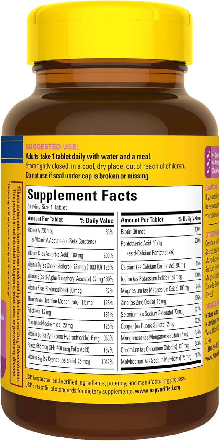 Nature Made Multivitamínico para Mujeres 50+ Sin Hierro, 90 Comprimidos