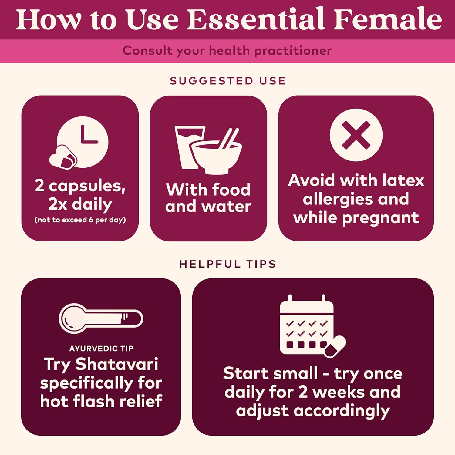 ORGANIC INDIA Essential Female - Suplemento Herbal Femenino, Equilibrio Hormonal, 90 Cápsulas