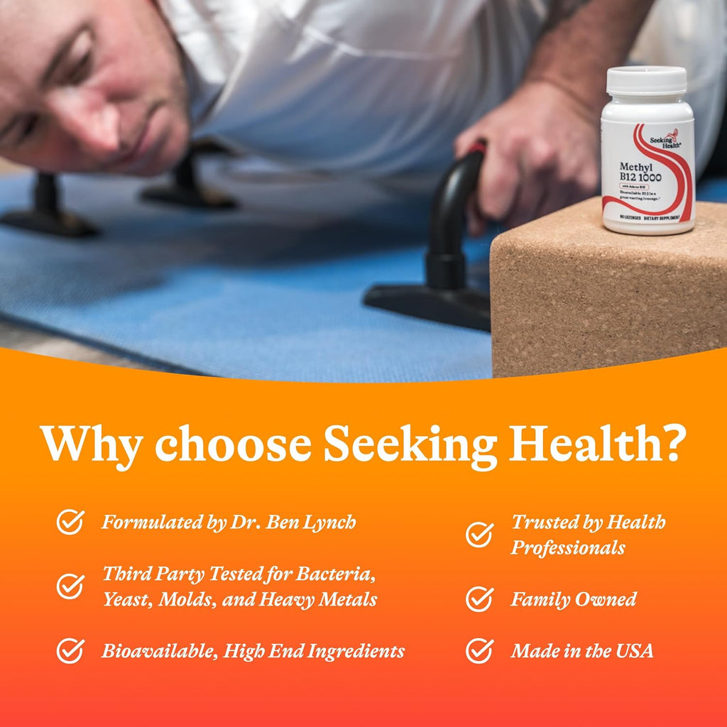 Seeking Health Methyl B12 1000 - 60 comprimidos sublinguales