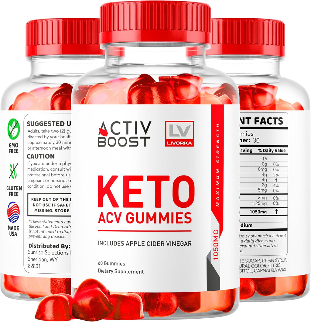 (2 Pack) ActivBoost Keto Gummies Advanced Formula – 120 Gominolas para 2 Meses