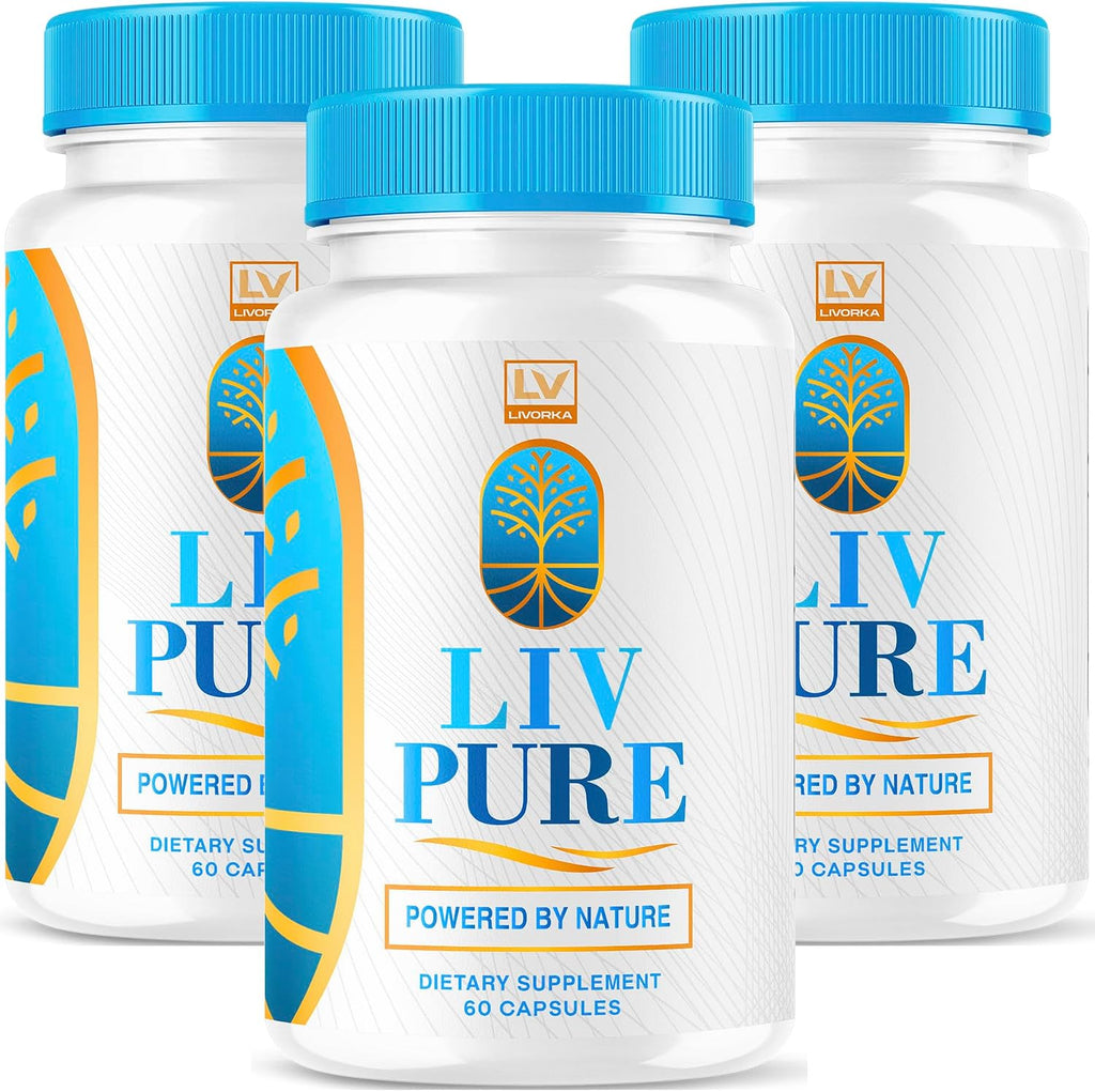 Liv Pure (3 Pack) 180 Cápsulas - Complemento Alimenticio para la Salud Hepática