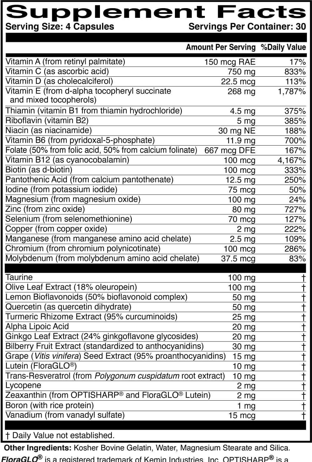ScienceBased Health MacularProtect Complete – Suplemento Ocular AREDS 2 y Multivitamínico Diario, 120 Cápsulas