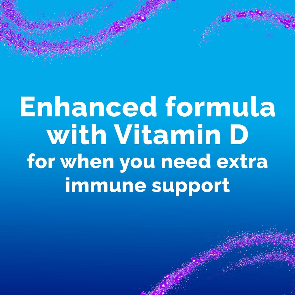 Emergen-C Immune Plus Crystals - Suplemento Inmunológico con Vitamina C, D, Zinc y Vitaminas B - 28 Sticks - Sabor Berry Lemonade