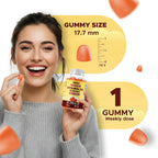 Vitabod Gominolas de Vitamina D3 sin Azúcar, 50.000 UI Semanales – 120 unidades – Apoyo para Huesos, Dientes y Sistema Inmunitario – Sin OGM, Fácil de Masticar