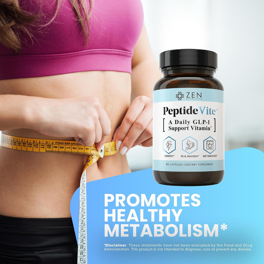Zen Nutrients PeptideVite GLP-1 Support – 60 Cápsulas