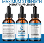 Sugar Reverse Drops, Suplemento Líquido con Cromo, Fórmula Avanzada, 3 Botellas