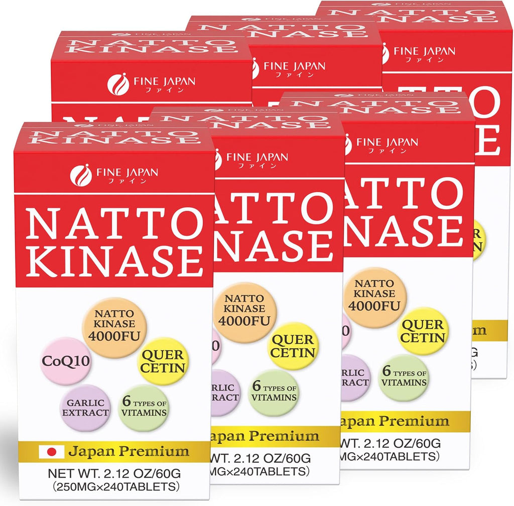 Nattokinase 4000 FU - Derivado de Natto Japonés - 240 Comprimidos - FINE JAPAN