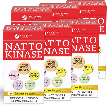 Nattokinase 4000 FU - Derivado de Natto Japonés - 240 Comprimidos - FINE JAPAN – Image 10