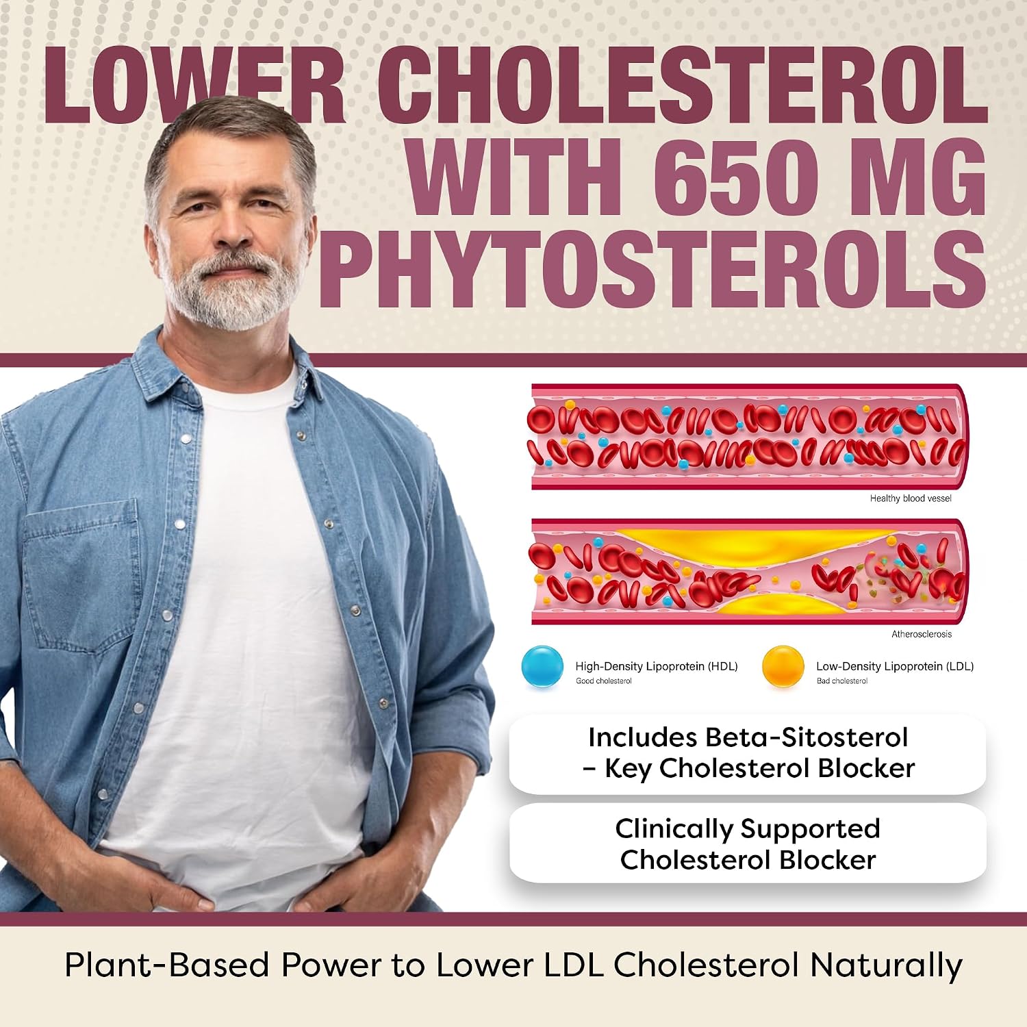 Advanced Cholesterol Health Complex con Esteroles Vegetales - 120 Cápsulas