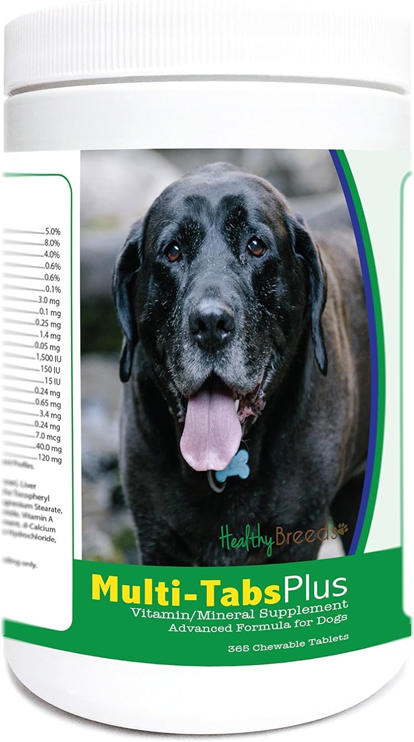 Healthy Breeds Mastador Multi-Tabs Plus Comprimidos Masticables para Perros, 365 unidades
