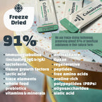 Milk Wealth™ Calostro Bovino en Polvo 50g | Liofilizado con IgG Natural | Apoyo Inmunitario y Salud Intestinal | Pasto Alimentado y Sin Sabor | No Transgénico y Sin Gluten | 25 Sobres Individuales (2g Cada Uno)